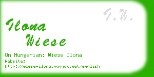 ilona wiese business card